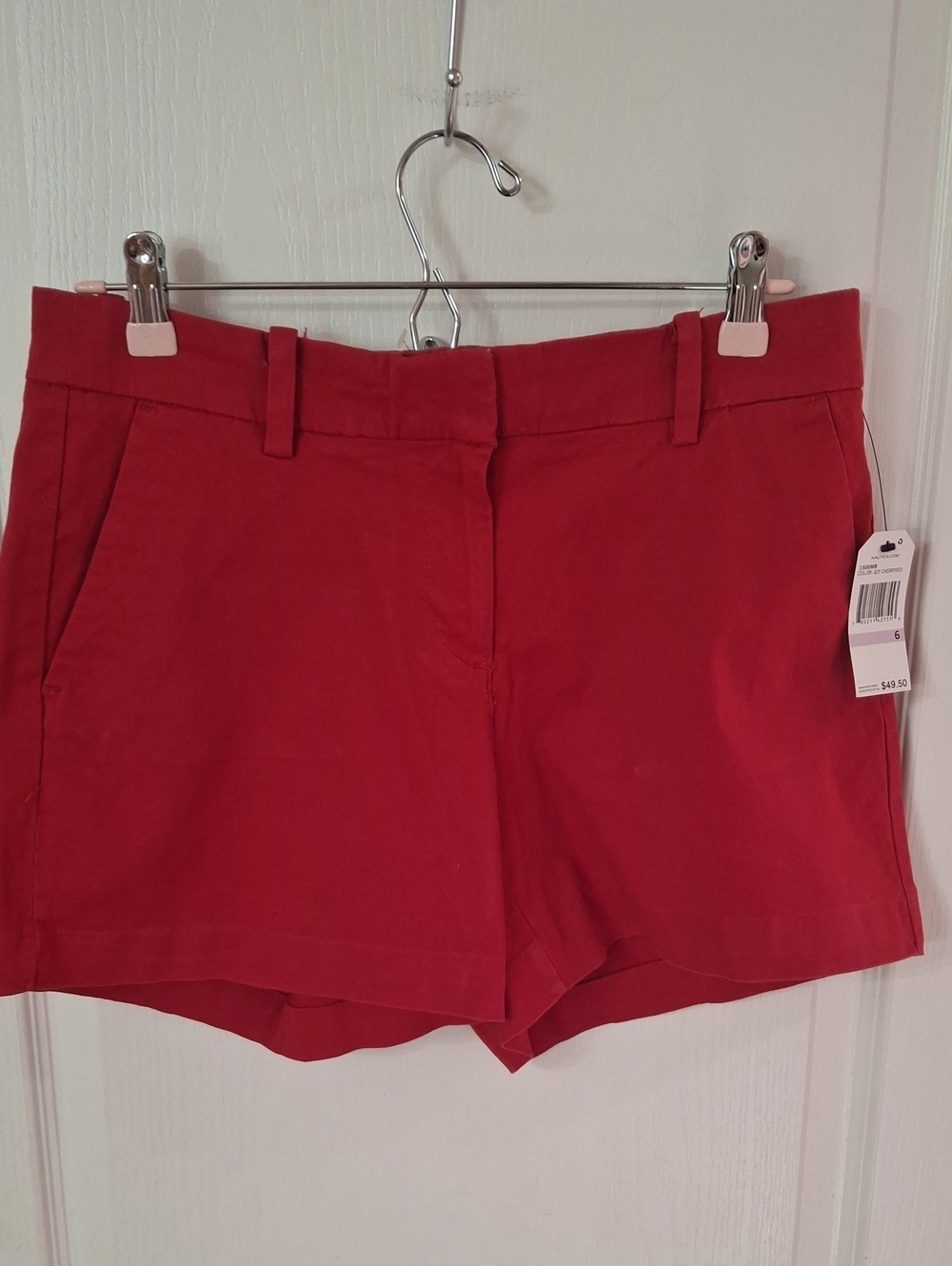Nautica Women’s Red Bermuda Shorts NWT Size 6